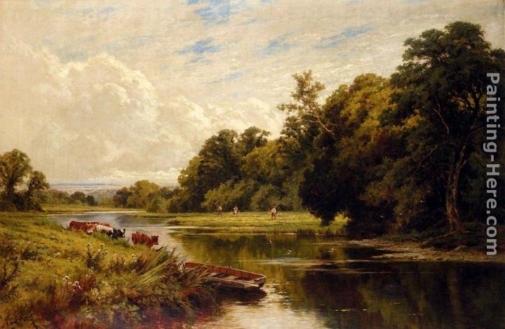 Henry Hillier Parker On The Banks Of The Thames